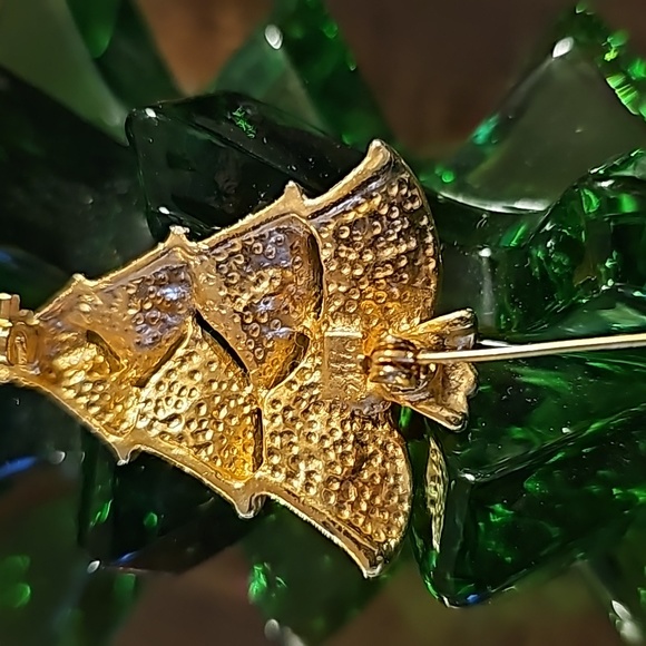VINTAGE Glitter Christmas Tree Brooch - Picture 6 of 13